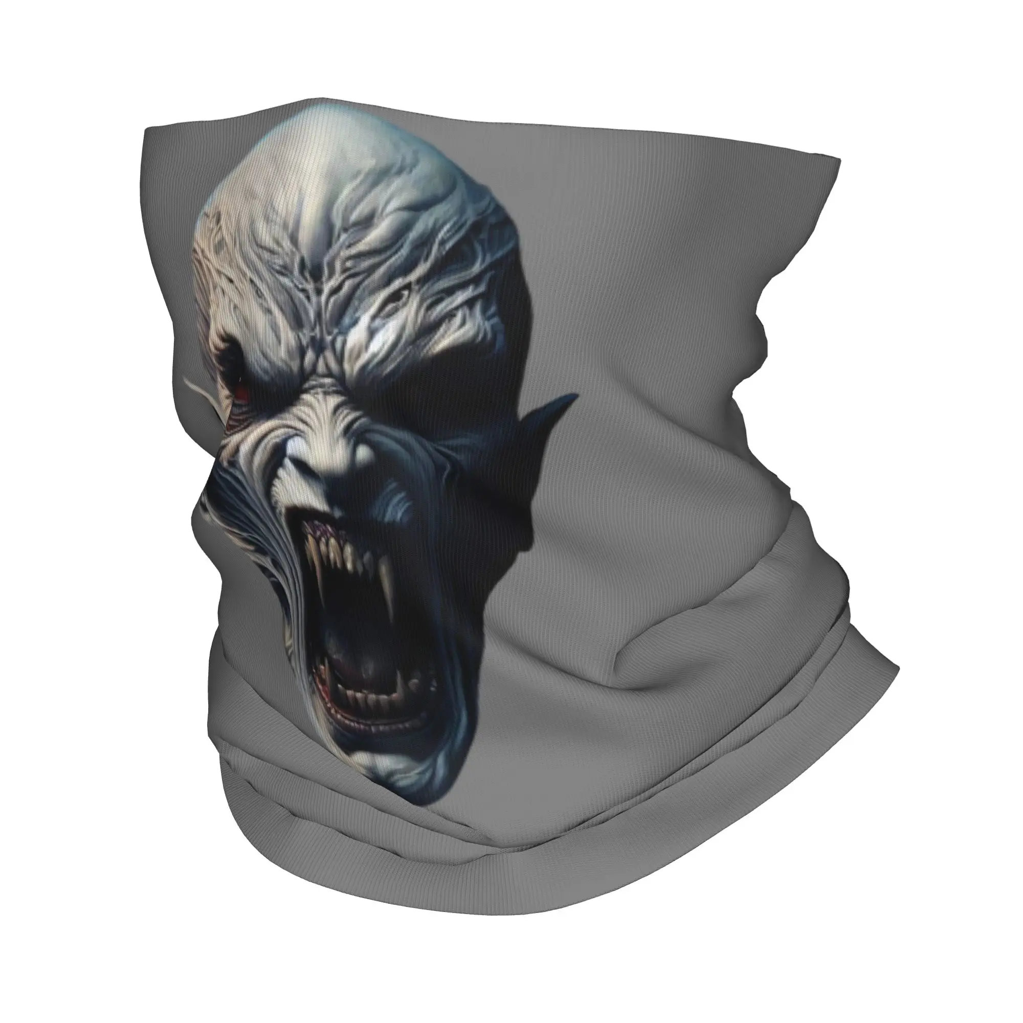 Halloween  Alien Monster Face Bandana Neck Gaiter for Ski Camping Men Women Wrap Scarf  Headband Warmer Face Scarf Cover