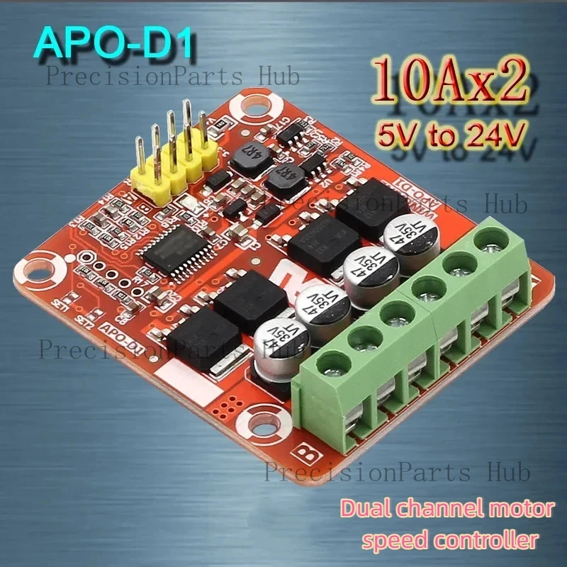 APO-D1 -Channel 10A Three-Function DC Brushed Motor ESC 5V To 24V Dual Drive Tank