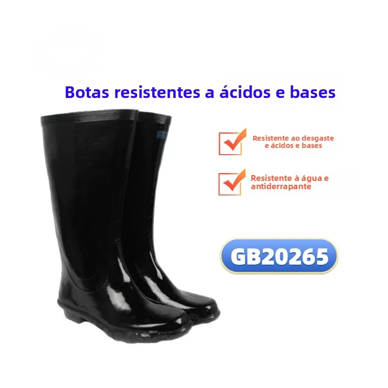 zhenan-high-tube-acid-resistant-and-alkaline-resistant-boots-waterproof-wear-resistant-shoes-cotton-inner-wave-pattern-design