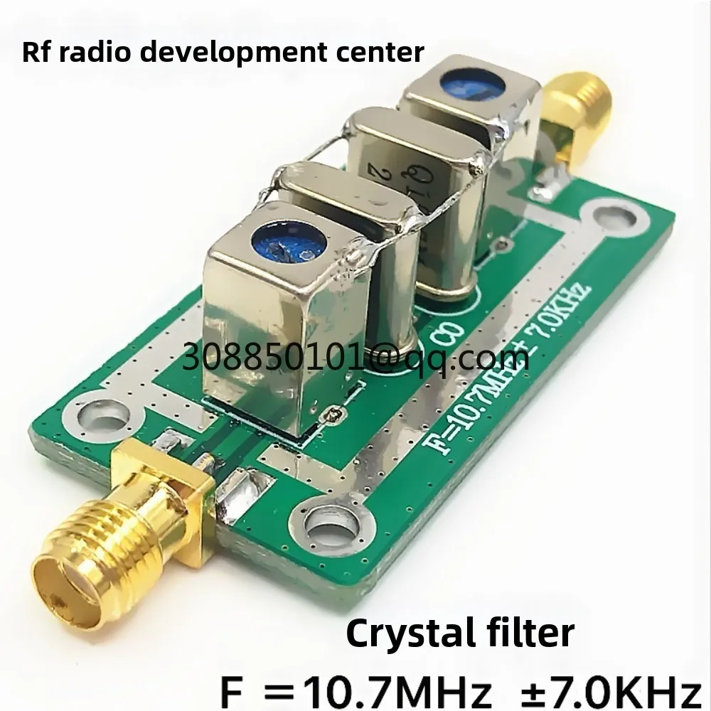 BPF 10.7MHz ± 7KHz 10.7M quartz crystal filter bandpass narrowband filter