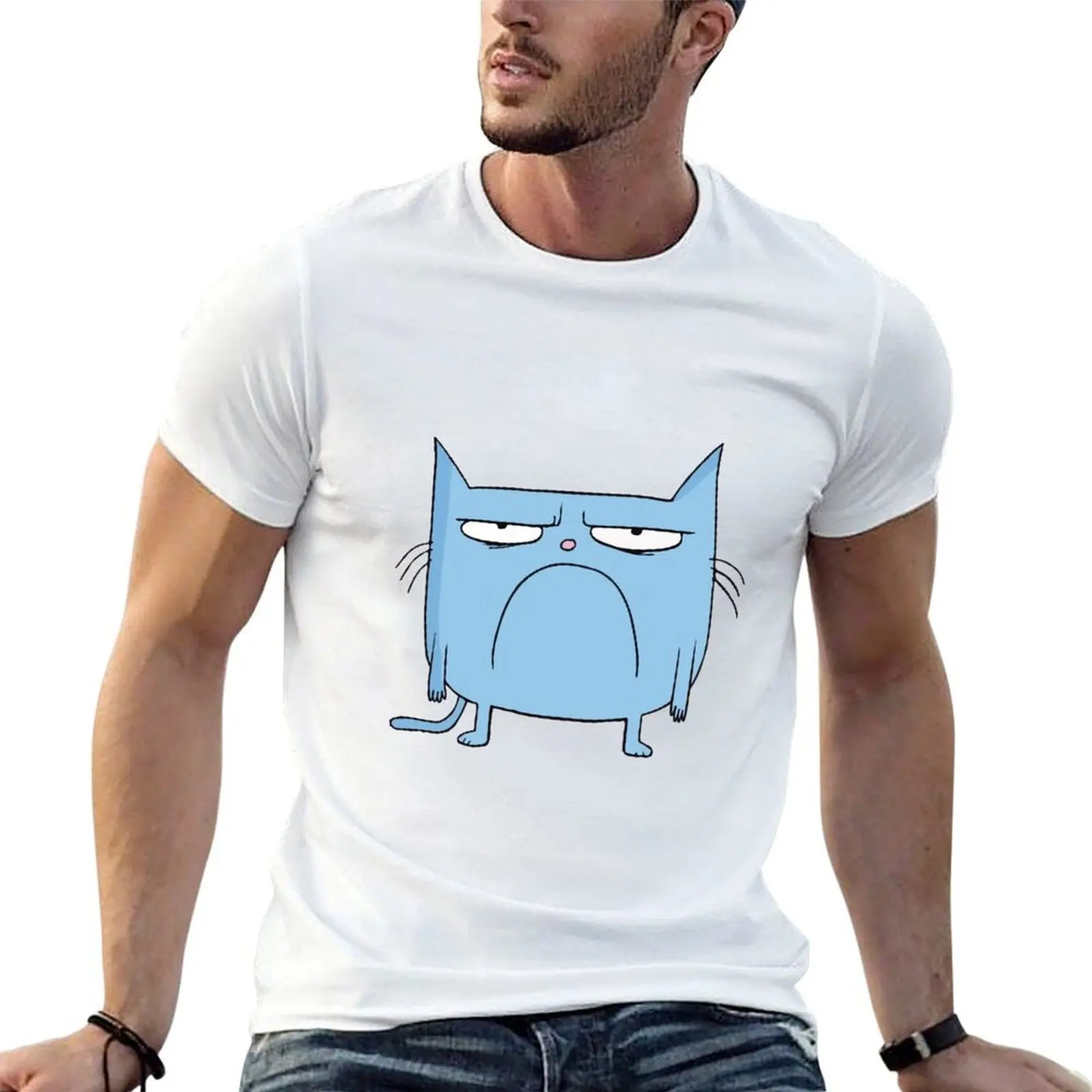 catwad feeling upset T-Shirt customizeds anime shirts men