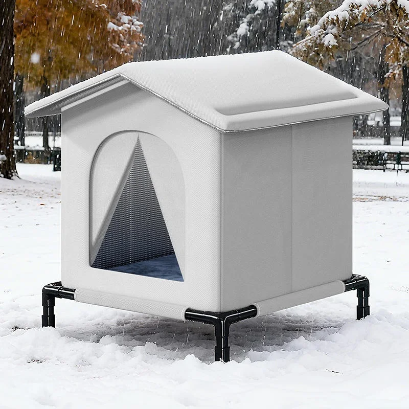 Outdoor Waterproof Dog House Winter Warm Foldable Washable Pet Cave Sleeping Bed Stray Cat Shelter for Small Dogs And Cats view 5