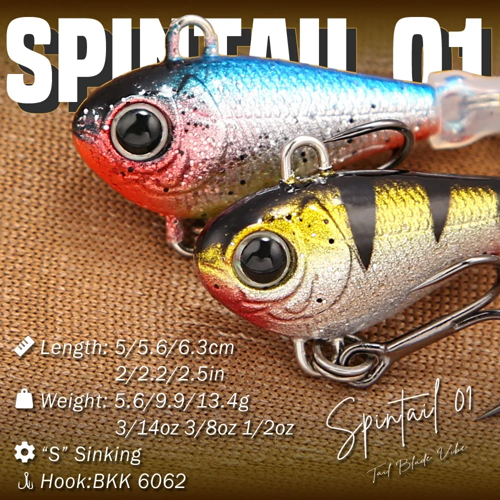 B&U 6/10/14g Spin Tail Spinner Angelköder Metallblatt-Hartköder für Barsch, Zander, Hecht, Süßwasser-Angelausrüstung – Detail 2