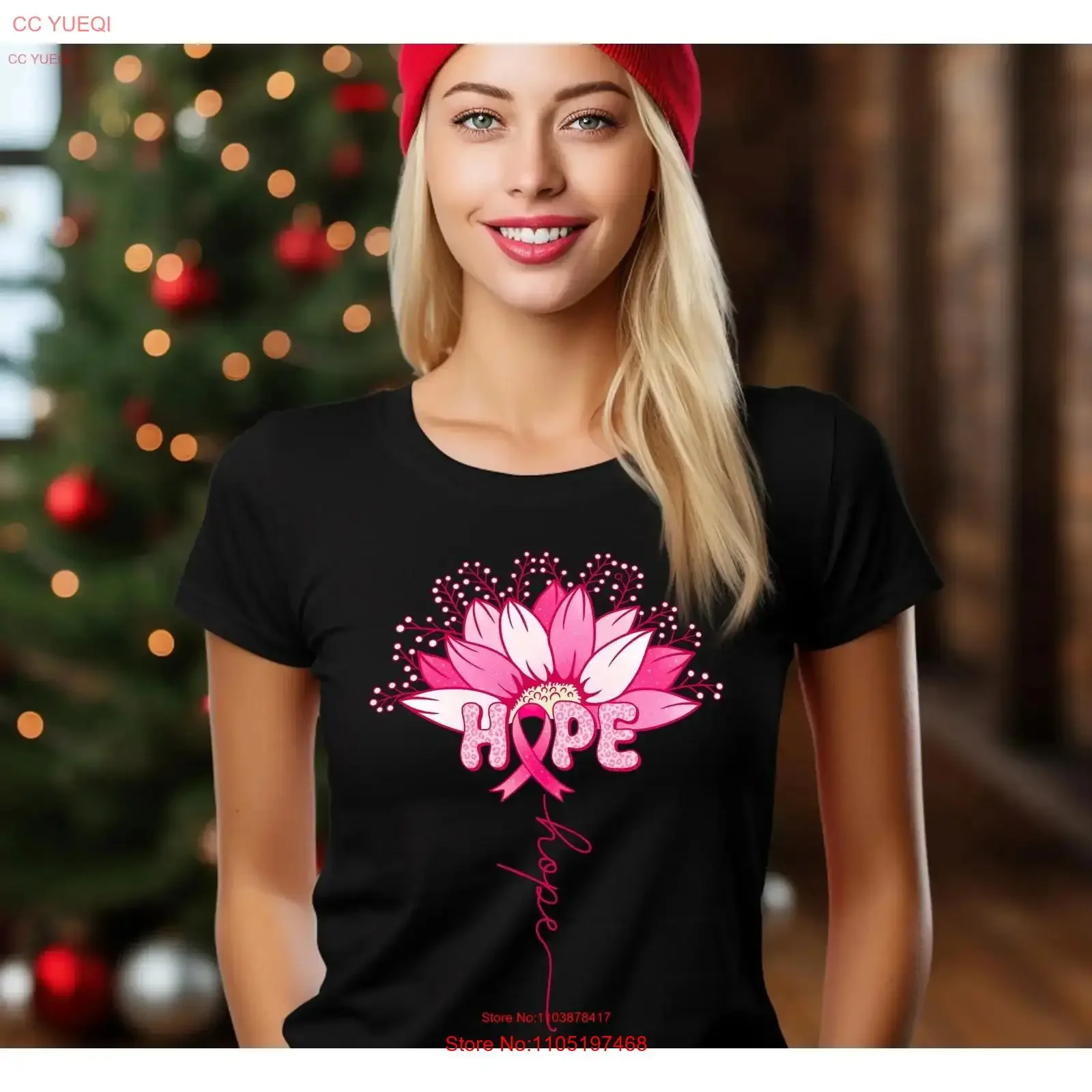 

Футболка с раком молочной железы, надежда, подсолнух, леопардовая женская мотивационная розовая лента, винтажная стираная модельерская одежда, повседневная одежда