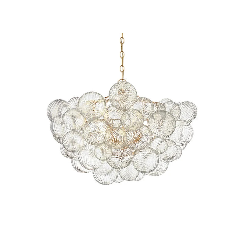 Imagem -04 - Ouro Dimmable Lâmpadas Penduradas para Sala de Estar Suspensão Luminária Bolha de Vidro Art Deco Lustre Iluminação da Moda 2024