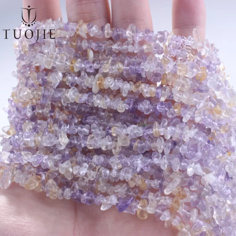 

Cheap 3-5mm Irregular Ametrine Beads Small Tiny Loose Gemstone Beads for Bracelet Making DIY Jewelry Accessories