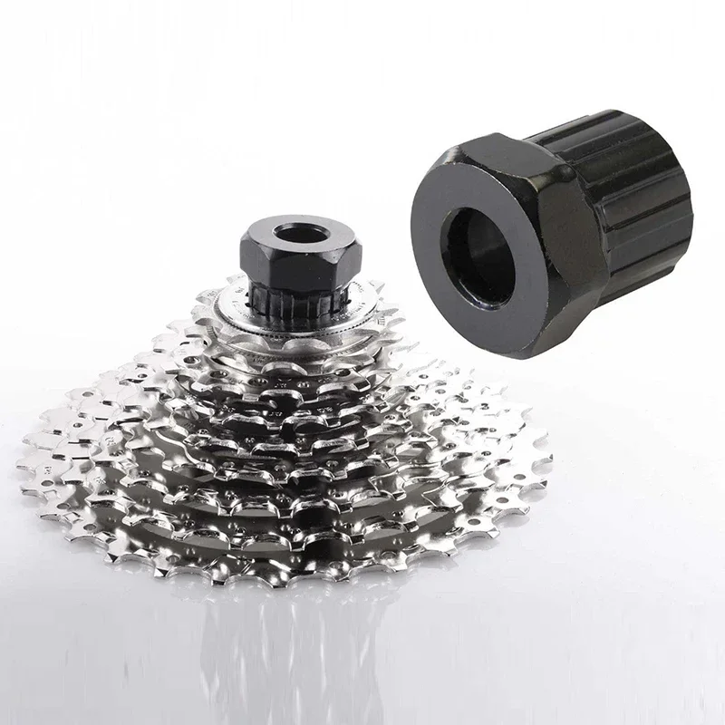 Bike Rear Cassette Cog Remover Bicycle Repair Extractor  Freewheel Socket Black Tool Bicycle Cassette Crank Wheel Removal Tool