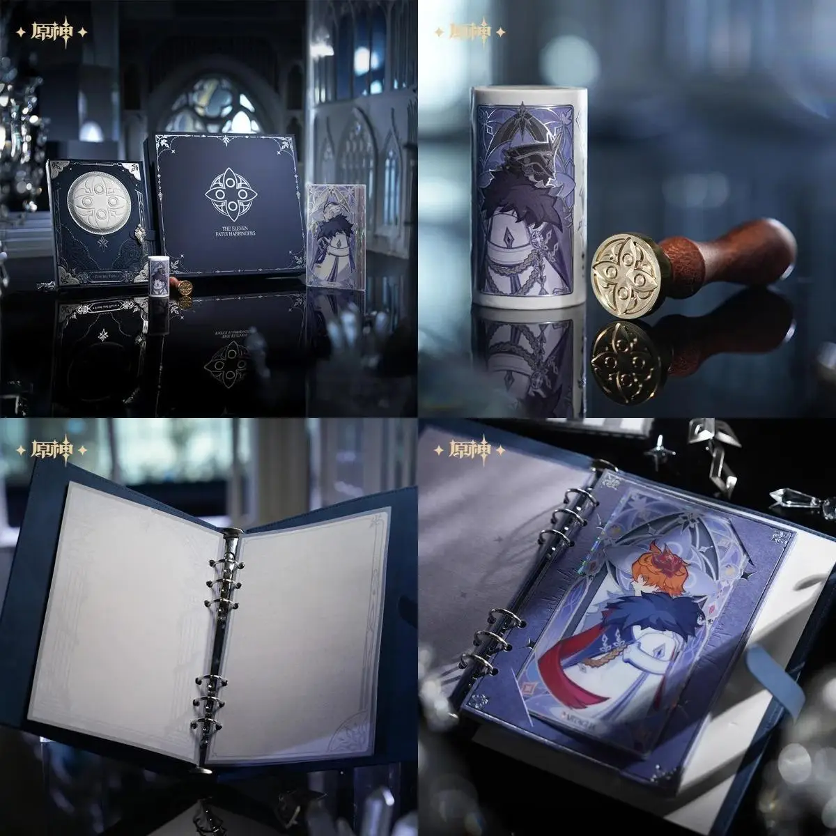 

[Official Merch] Pre-sale Genshin Impact Frost and Flame Series Fatui Harbingers Journal Notebook Gift Box Ship in November 2025