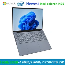 AKPAD Gaming Laptop Computer PC Win11 Notebook Netbook 16 Inch 12th Gen Intel Alder Lake-N N95 16GB 32GB Ram M.2 WiFi Laptops