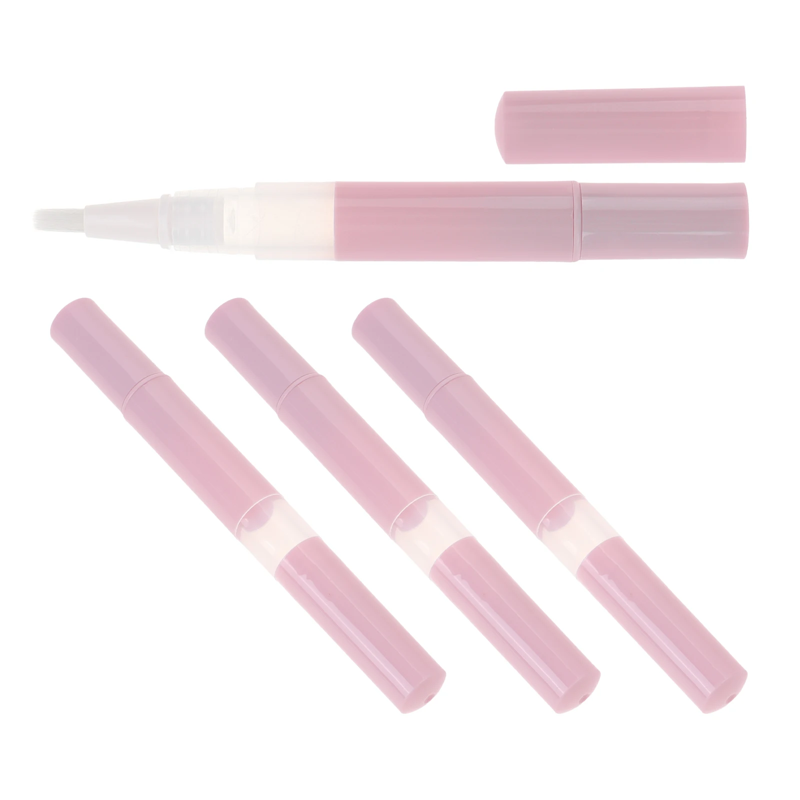 

4pcs Lip Gloss Glaze Nail Oil Twist Tubes Eyelash Growth Dispenser Cuticle Container Refillable Applicator Pen Empty Tube For