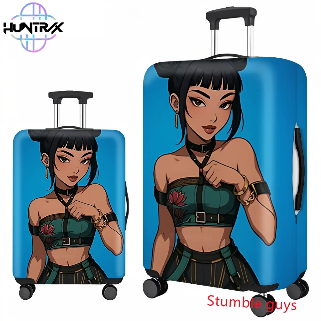 애니메이션 Kpop 악마 사냥꾼 여행용 수하물 커버는 18-32인치 여행가방 보호 장치에 적합합니다.