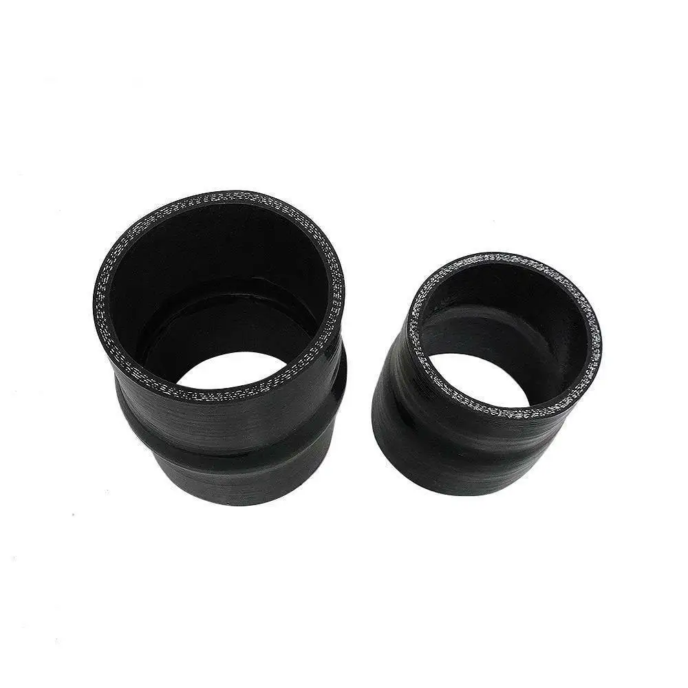 ترقية أنابيب المبرد الداخلي من الألومنيوم على الجانب الساخن + حذاء من السيليكون لـ 2011-2016 Ford 6.7L Powerstroke Diesel Sliver IP-1003