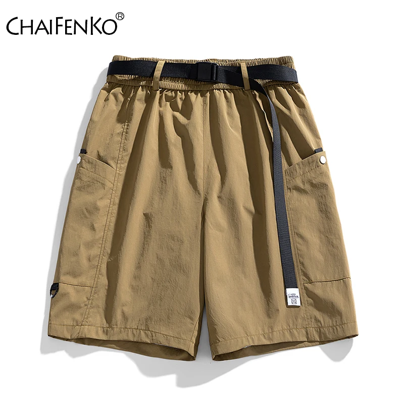 

New Men Cargo Shorts Outdoor Loose Fashion Retro Sports Shorts Summer Simplicity Solid Comfort Big Pocket Casual Shorts Men