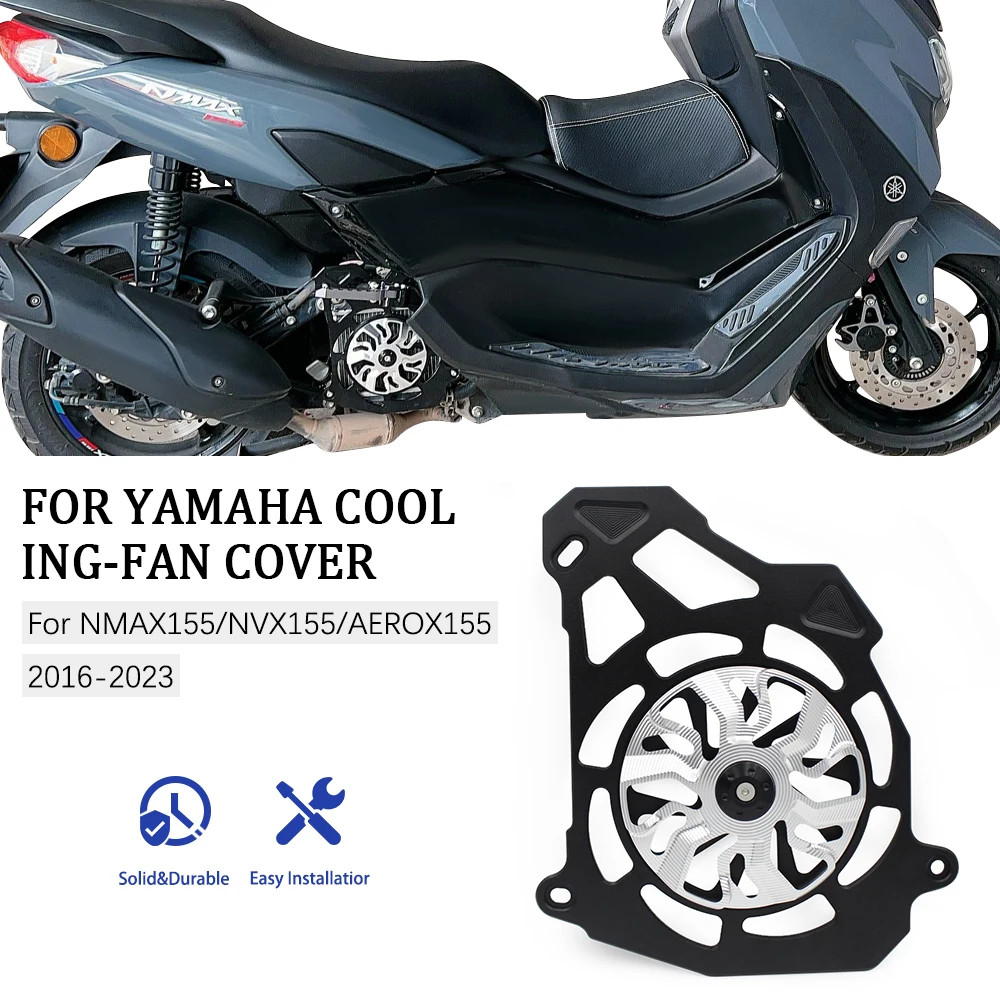 Motorcycle PCX CNC rotate fan cover radiator guard grille coolant engine net For YAMAHA NMAX155 NVX AEROX1