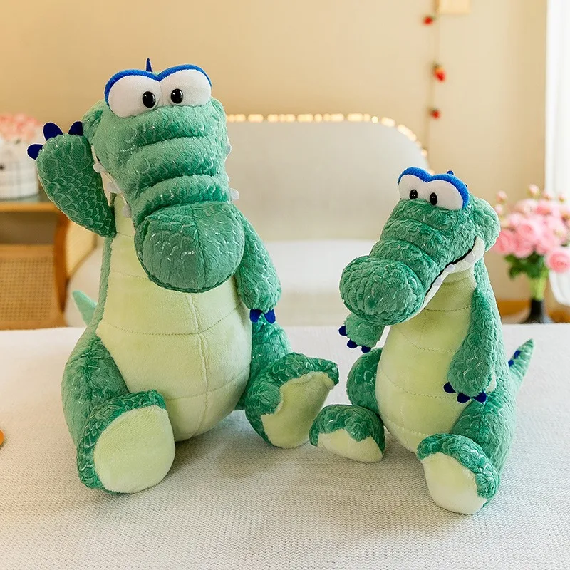 

Realistic Crocodile Plush Toy - Lifelike Stuffed Animal Pillow, Unique Dinosaur Theme Room Decor & Playful Kids Gift.