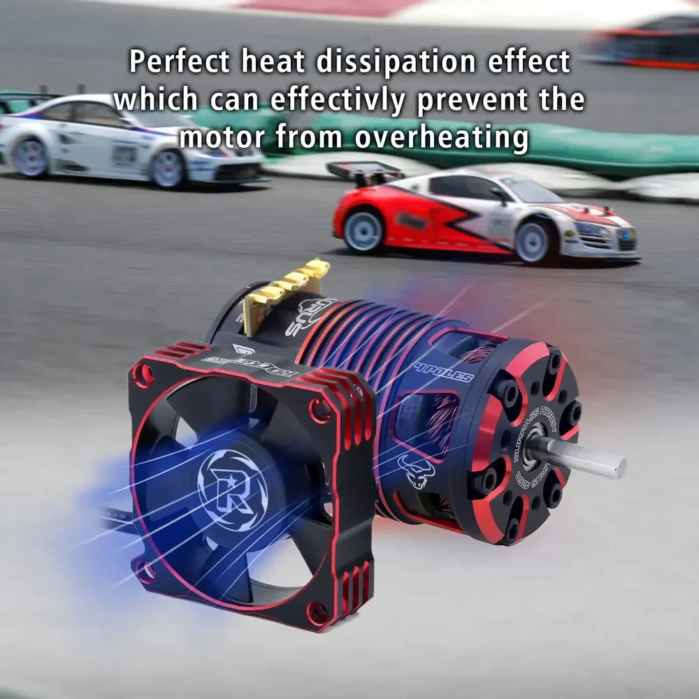Rocket-RC V3 مروحة تبريد معدنية 30 مللي متر 35 مللي متر 40 مللي متر مروحة بالوعة الحرارة 30000/21000/16000 دورة في الدقيقة JST التوصيل ل 1/10 RC أجزاء السيارات بدون فرش