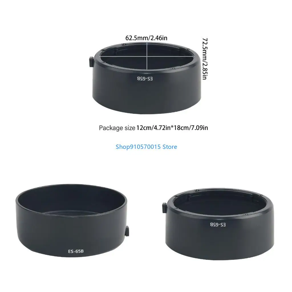 B95C Easy Installation On Camera Lens Hood for RF50mm 1.8 Improves Saturation