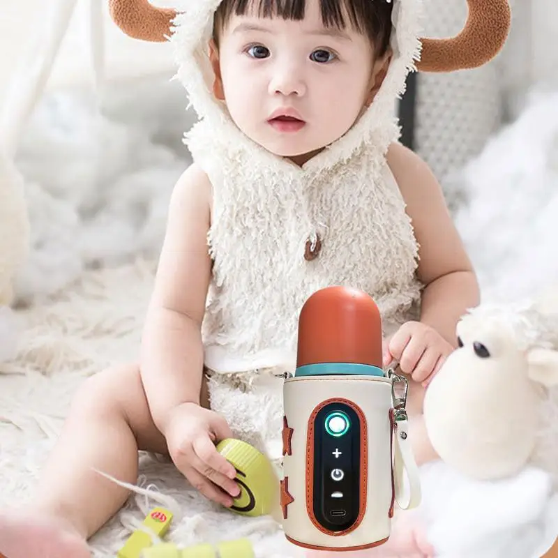 Bottle Warmer Portable Travel Fast Formula Bottle Warmer Efficient Breast Milk Warmer Heating with Accurate Temperature Control