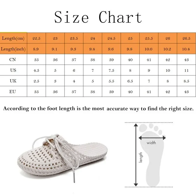 Women\'s Flip-flops 2023 Summer Shoes for Women Sandals Fashion Hollow Out Breathable Beach Shoes Lace-up Ladies Slippers Sandals