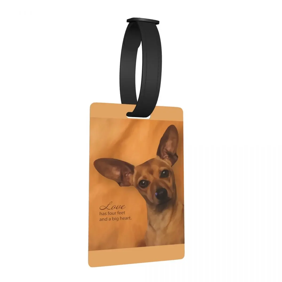 

Chompers Chiweenie Chihuahua Dog Luggage Tags Suitcase Accessories Travel Cute Baggage Boarding Tag Label Holder ID Name Address