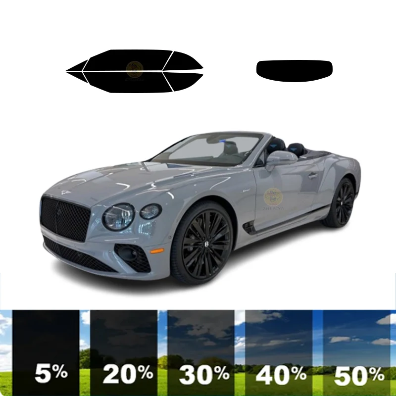 

precut Removable Window Tint Film For Car 100% UVR Heat Insulation Carbon ﻿For BENTLEY CONTINENTAL GT 2 DR CONVERTIBLE 2022-2023