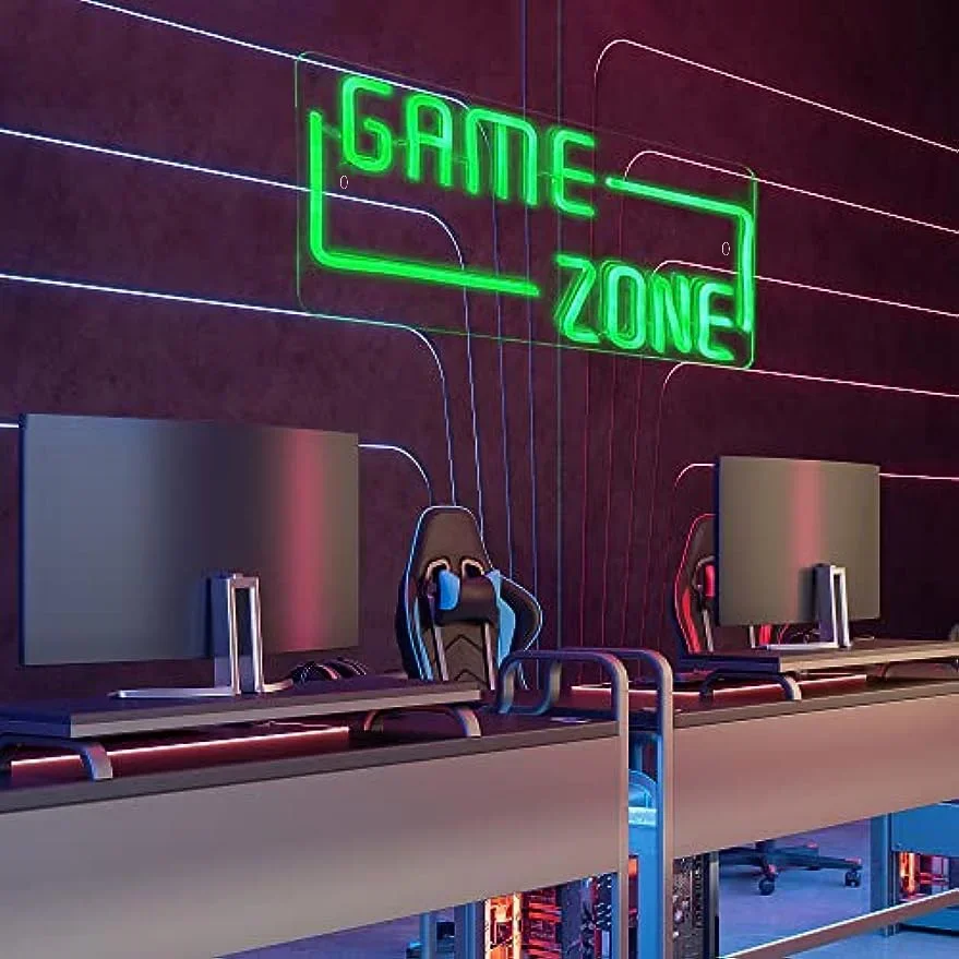 Game Zone Neon Signs LED Neon Light Sign Light Up Neon Signs  for Wall Decor Bedroom Game Room Led Signs Gamer Gifts for Gamer