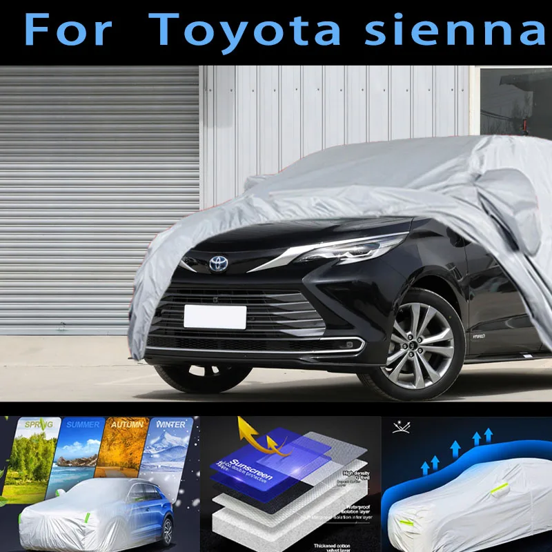 

For Toyota sienna Car protective cover,sun protection,rain protection, UV protection,dust prevention auto paint protective