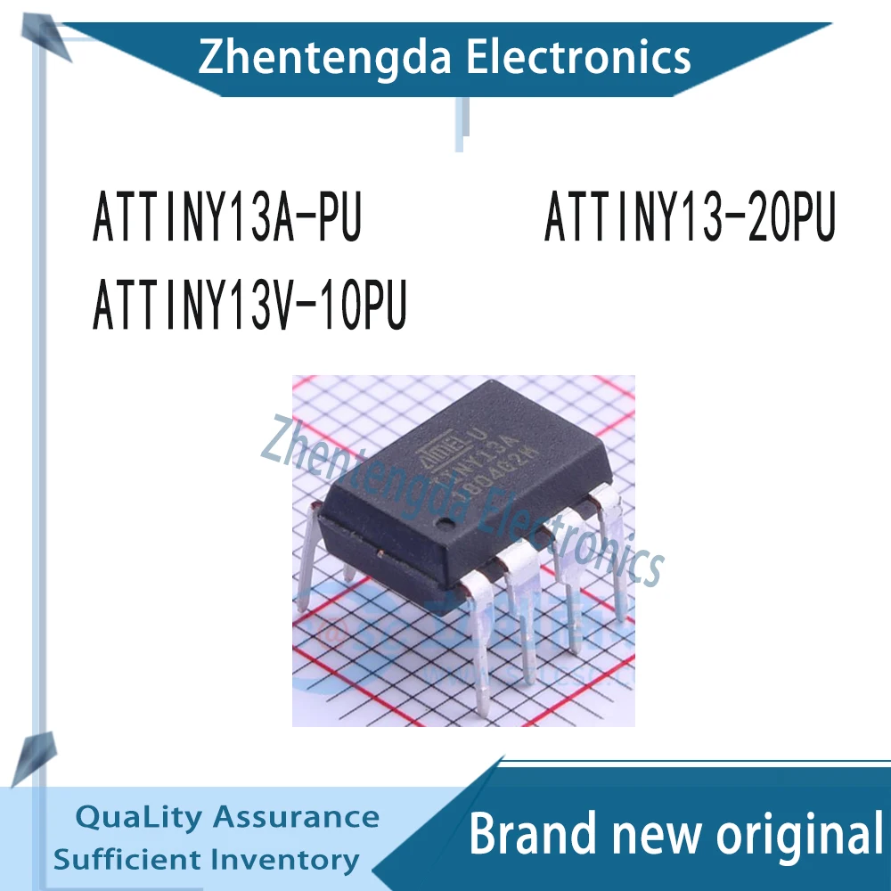 

ATTINY13A ATTINY13 ATTINY13V ATTINY13A-PU ATTINY13-20PU ATTINY13V-10PU IC Chipset DIP-8