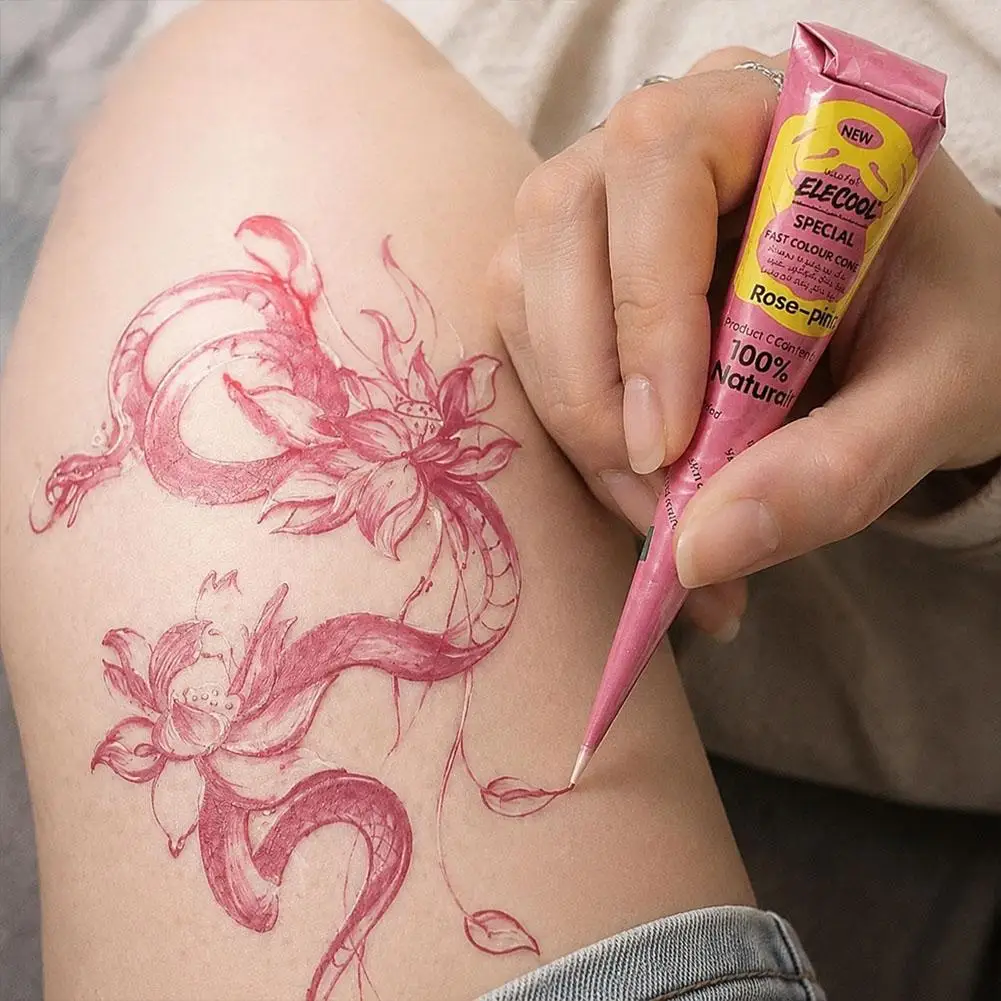 Daily Party Tattoo Cream Face Makeup Healthy Harmless Waterproof Lasting Colorful Body Tattoo Cream Nail Hand-painted Pigment