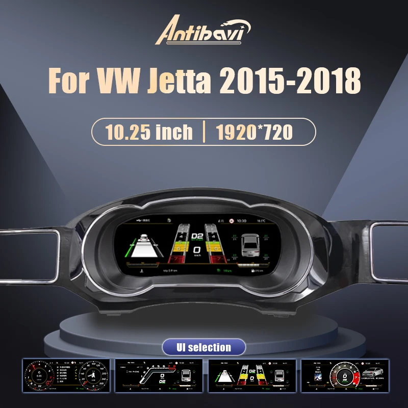 Digital Dashboard Cluster For Volkswagen Jetta 2015 16 17 18 Years Auto Lcd Paneel Speedometer Virtuele Cockpit Voor