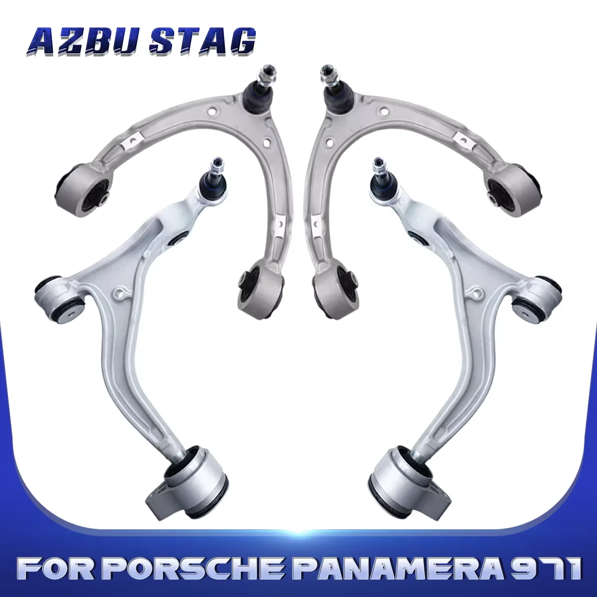 

AzbuStag Front Upper Lower Left Right Control Arm Assembly Suspension 4Pcs for Porsche Panamera Sport Turismo 971 2017 971 407
