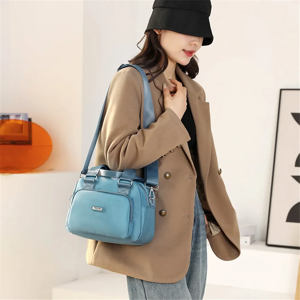 Multi Layer Pockets Women Handbag Fashion Shoulder Bag Female Designer Nylon Ladies Waterproof Messenger Crossbody Bag for Women