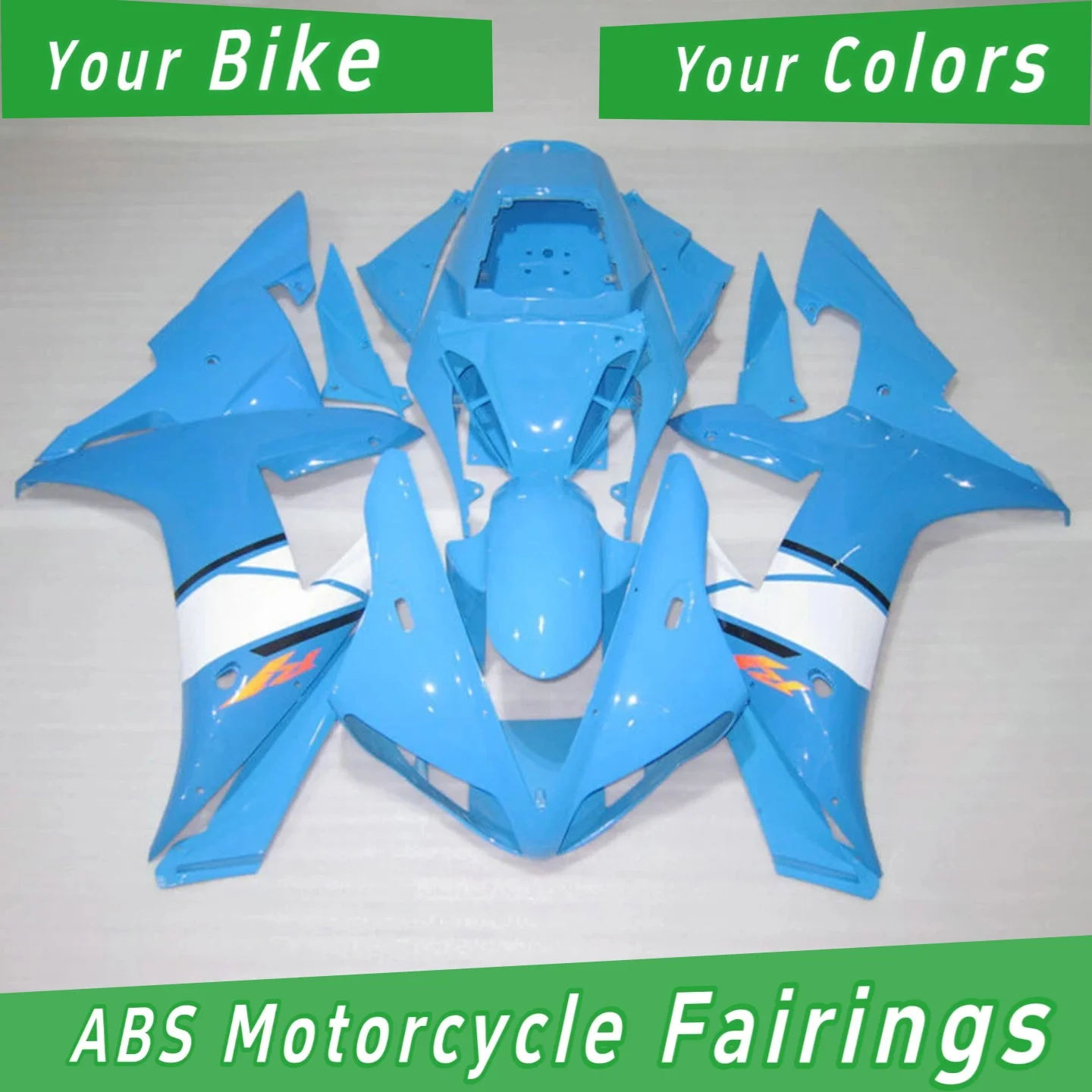 Customizable Motorcycle Fairing for YZF-R1 2002-2003 - High Quality Replacement Bodywork Offering Multiple Designs
