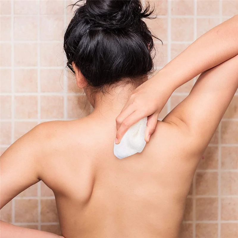 

F-F 5 Pieces Bath Exfoliating Face And Body Wash Cloths Towel Weave Bath Cloth Exfoliating Scrub Cloth Massage Bath Cloth Durabl