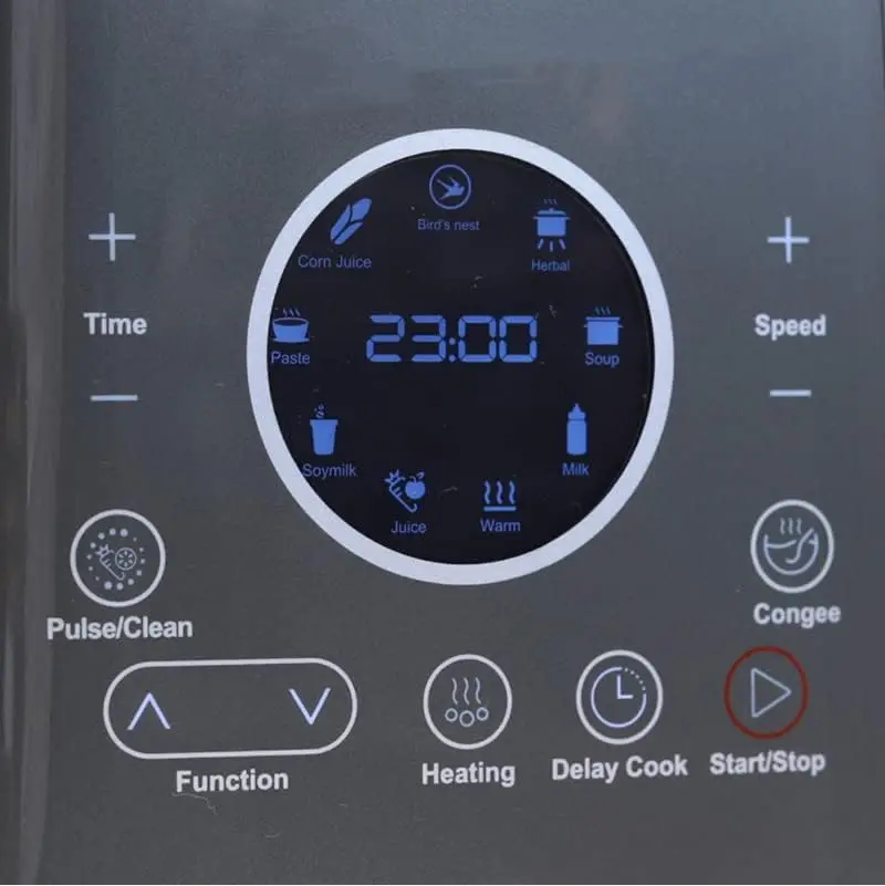 クッキングブレンダー JD-D16、豆乳・ジュース用温冷ブレンダー、シチューポット付きスープメーカー、1.75L(59オンス)、1200W、ブラック