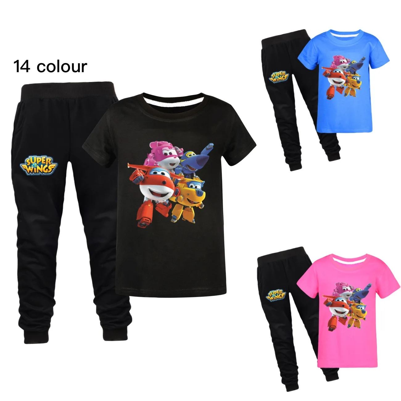 

New Monster High Shirt Kids 2024 Summer Outfits Junior Boys Short Sleeve T-shirt Pants 2pcs Sets Baby Girls Running Sportsuits