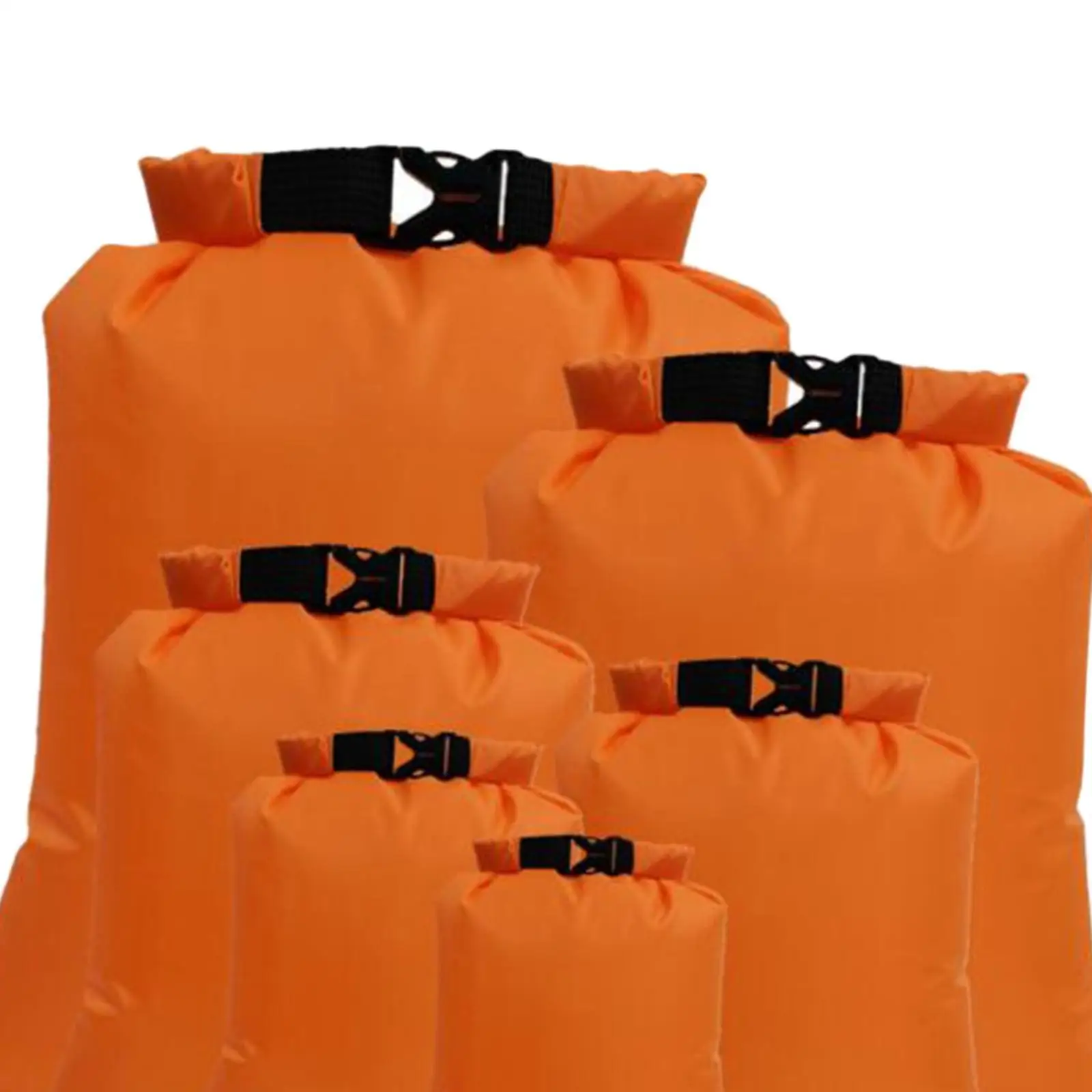 6x Waterproof Dry Bag Set Lightweight Dry Sacks Dry Wet Separation Blue