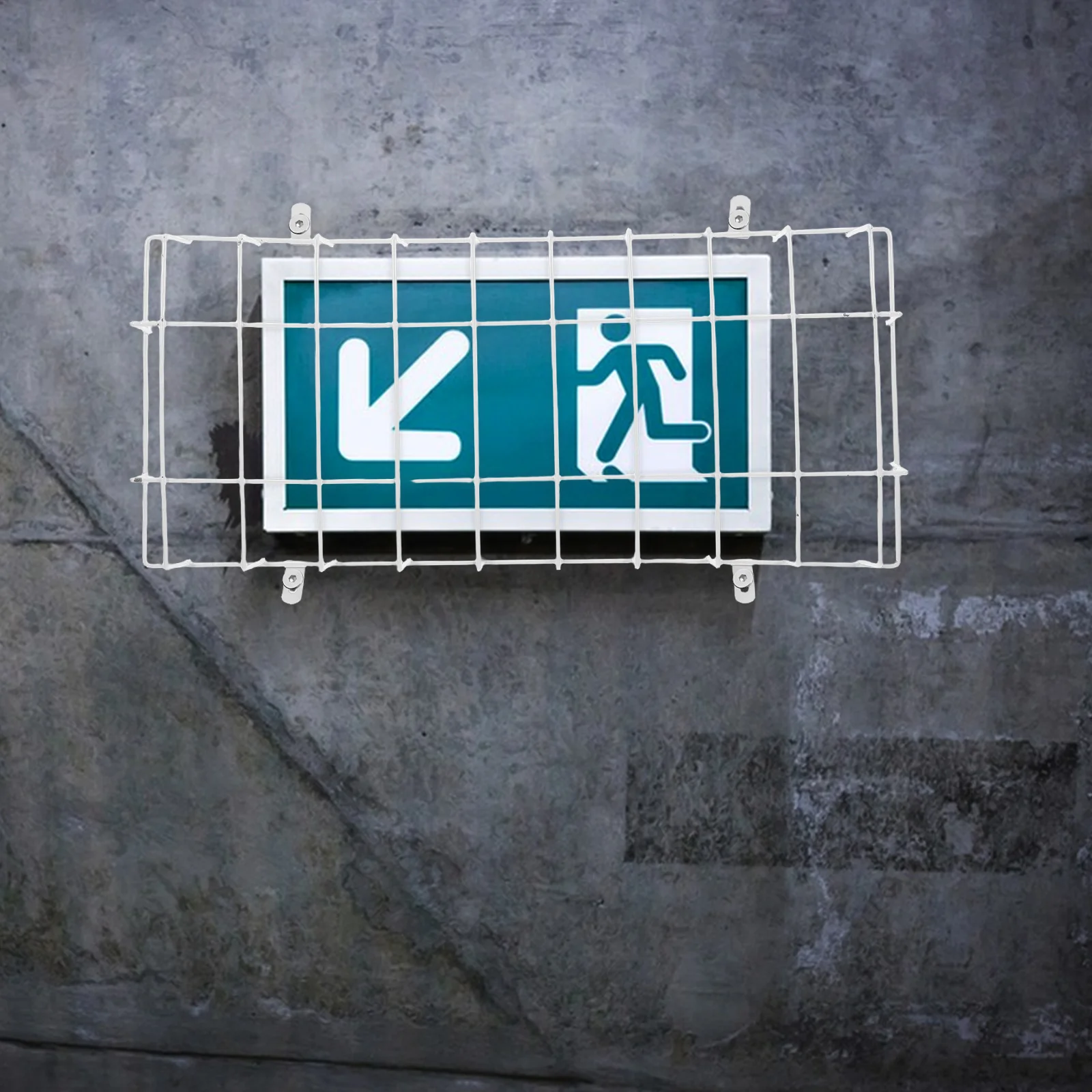 

Light Protective Guard Exit Sign Protective Cover Ceiling Light Durable Iron Cage for Home Office Commercial Application