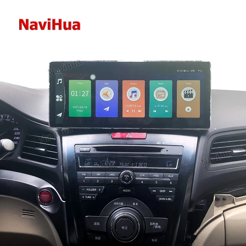 Navihua Car DVD Player GPS Auto Android Navigation Multimedia System Car Radio Stereo Large Screen For Acura ILX