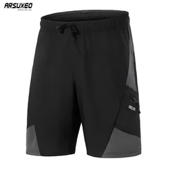 ARSUXEO pantaloncini da ciclismo da uomo abbigliamento da bicicletta Mountain Bike con biancheria intima mutande Outfit Maillot Biker 2 in 1 B2204