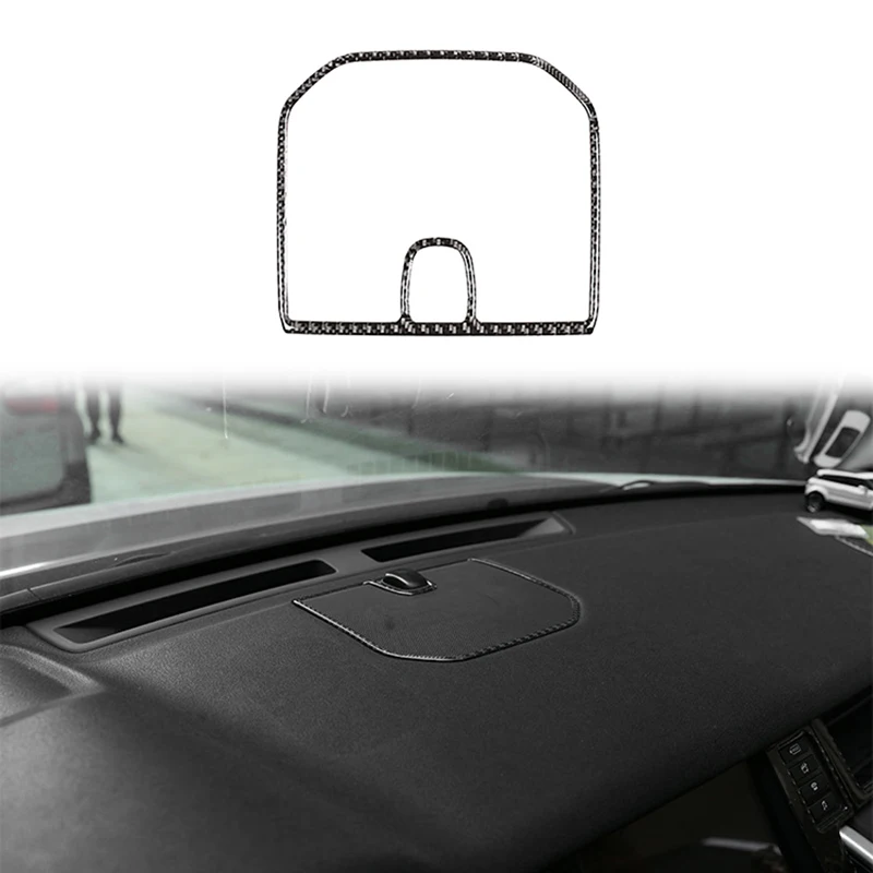 Car Soft Carbon Fiber Dashboard Speaker Tweeters Cover Trim for Land Rover Discovery Sport 2015-2019