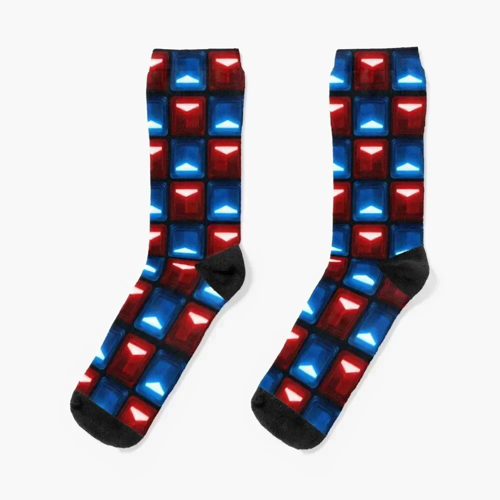Beat Saber - V2 Block Pattern Socks Stockings compression winter thermal soccer anti-slip floral Boy Socks Women's