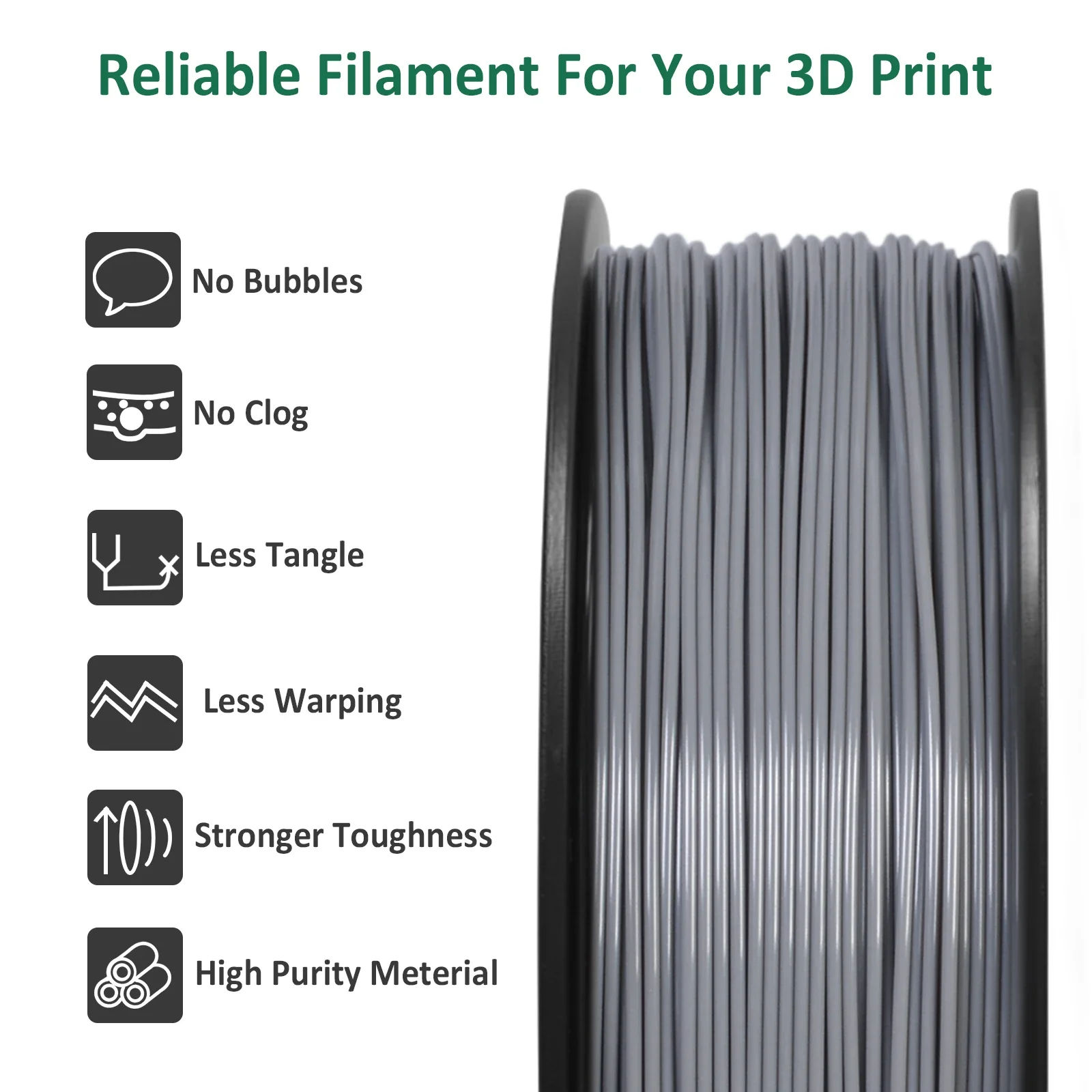 Imagem -02 - Geeetech-fio Spool para Material de Impressora 3d Filamento Abs Segurança Embalagem a Vácuo 10kg 175 mm