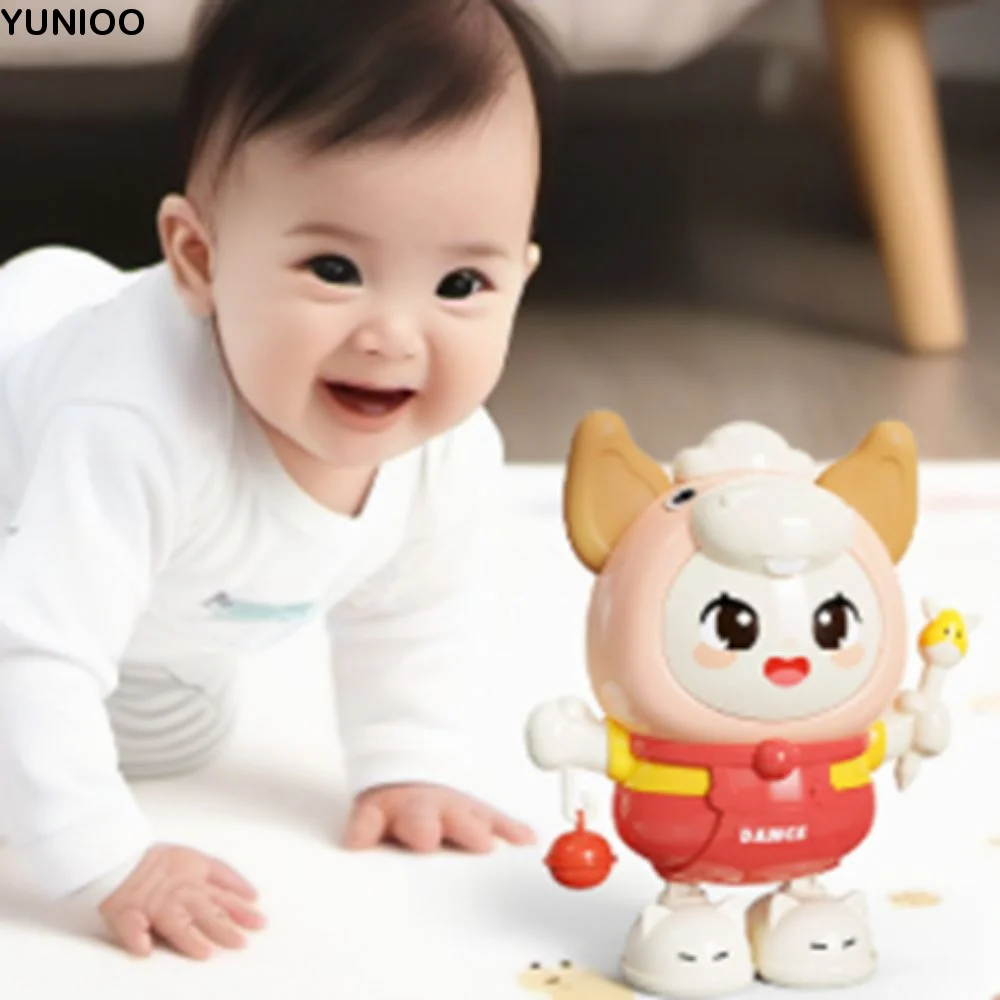 빛과 소리 전자 애완 동물 춤 장난감 교육용 만화 동물 전자 장난감 애완 동물 흔들어 몸 대화 형