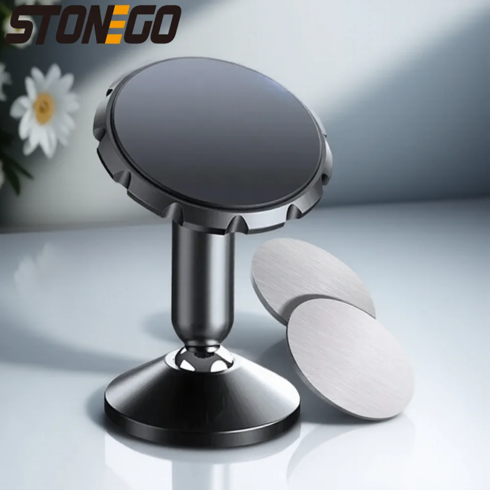 

360 Degree Rotating Magnetic Phone Holder Zinc Alloy Car Mount Stand Universal Cellphone Holder for All Phones