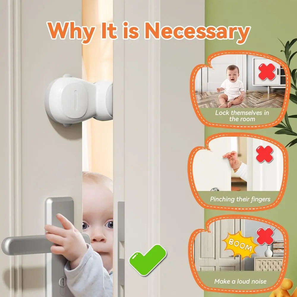 Automatic Unisex Safety Finger Pinch Guard Rotating No Drilling Safety Door Stopper Prevent Door Injuries Device for