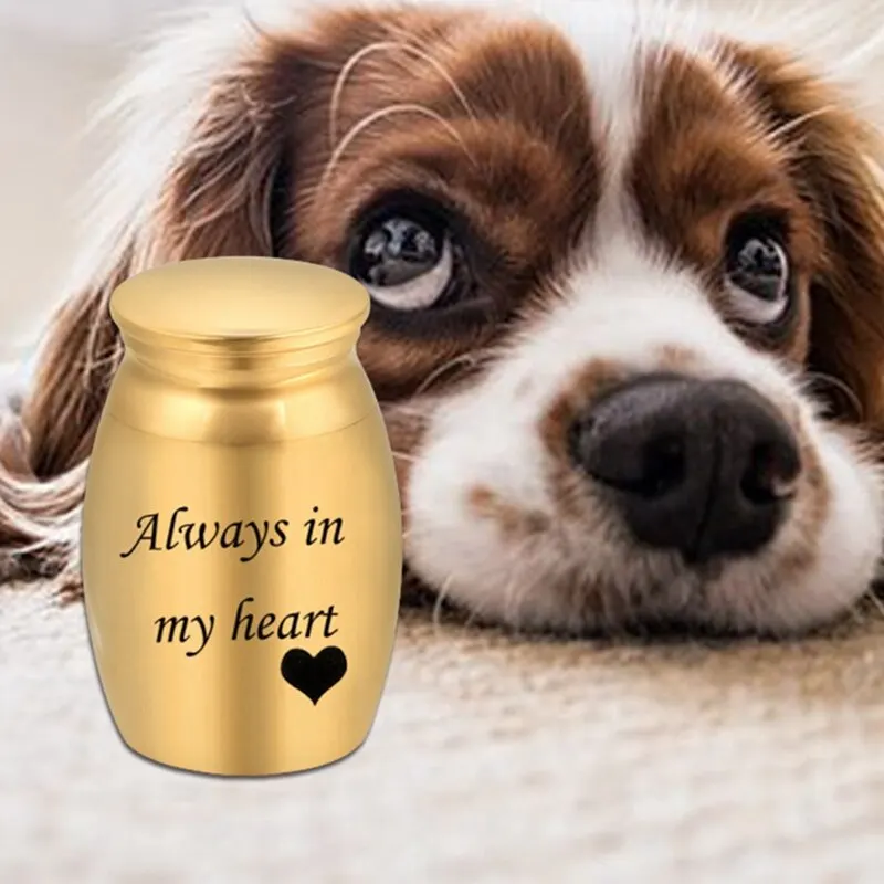 A 3*4cm Small Memorial Stainless Steel Cremation Funeral Urn Ashes Commemorate Pet Hair Remains Waterproof Funeral Keepsake Urn