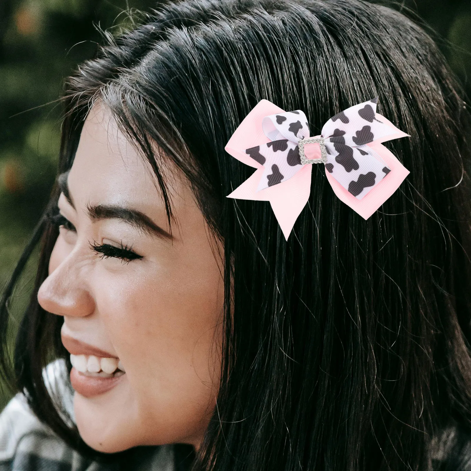 

4pcs Large Bowknot Ribbon Clips Durable Cloth Material Stylish Accessories For Women Daily Wedding Party Use Bow Hair Decor Snap