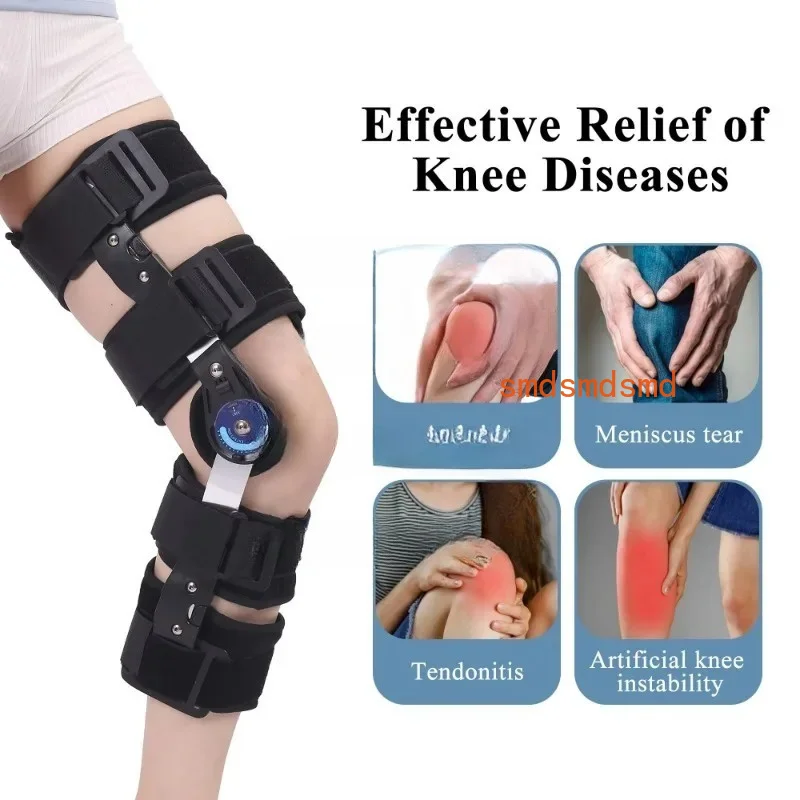Adjustable Hinged Knee Support, Orthopedic Medical Knee Cam Braces