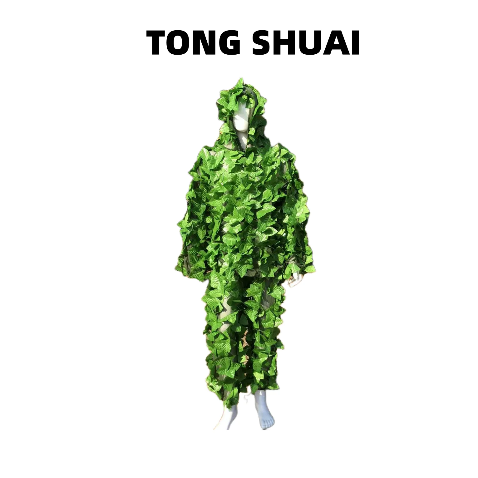 

3D Lotus Leaf Jungle Wild Camouflage Military Ghillie Suit Jacket and Pants, Outdoor Clothing, Hunting Shooting Gear